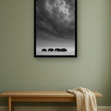 Snow Drift interieur mockup met zwarte lijst