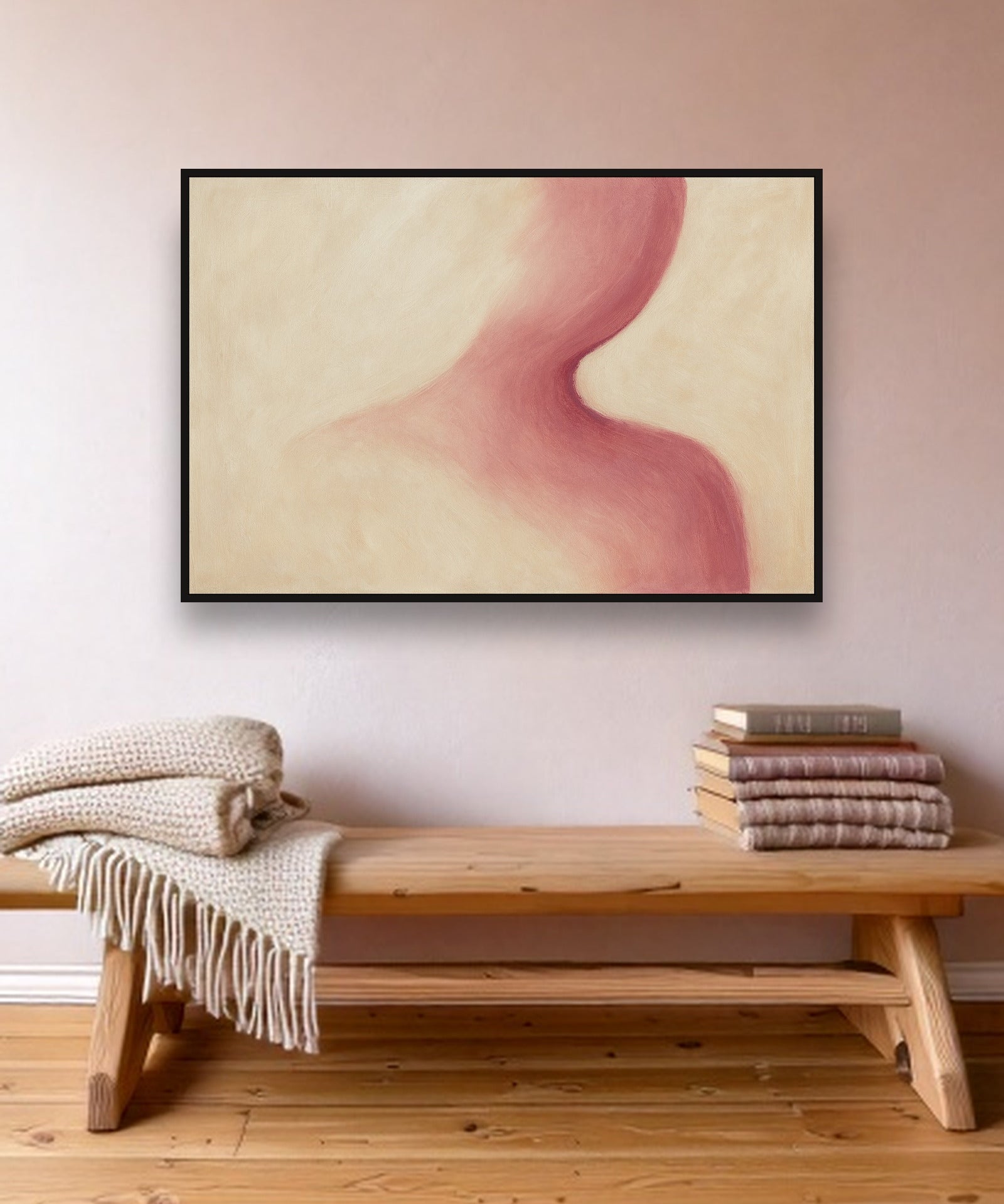 Soft Turn ambiance avec cadre caisse noir dans un intérieur scandinave