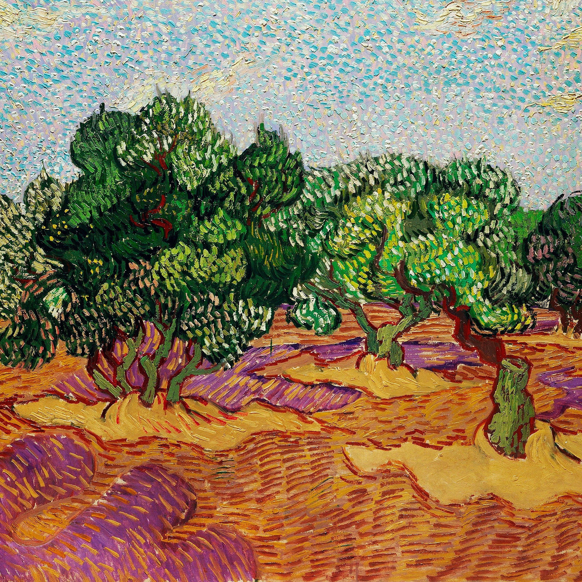 Art Facsimile 001 van Vincent van Gogh Walldecoration Wandkraft 74x74 cm
