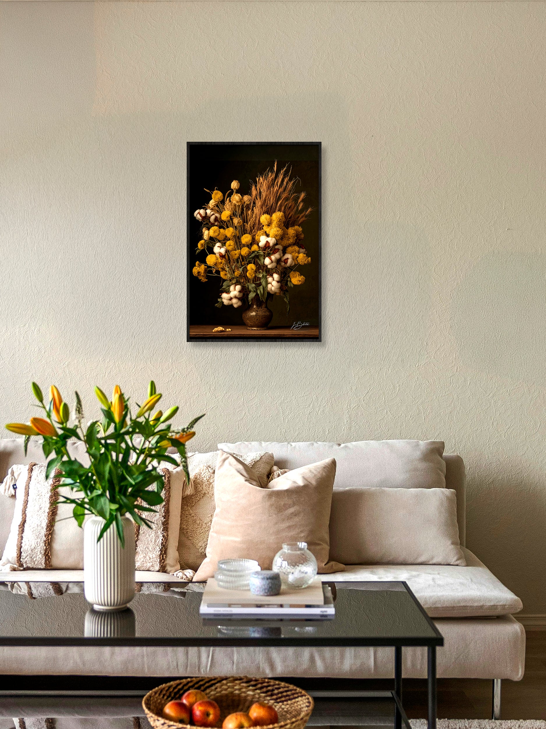 Cotton Wild Flowers Walldecoration Wandkraft