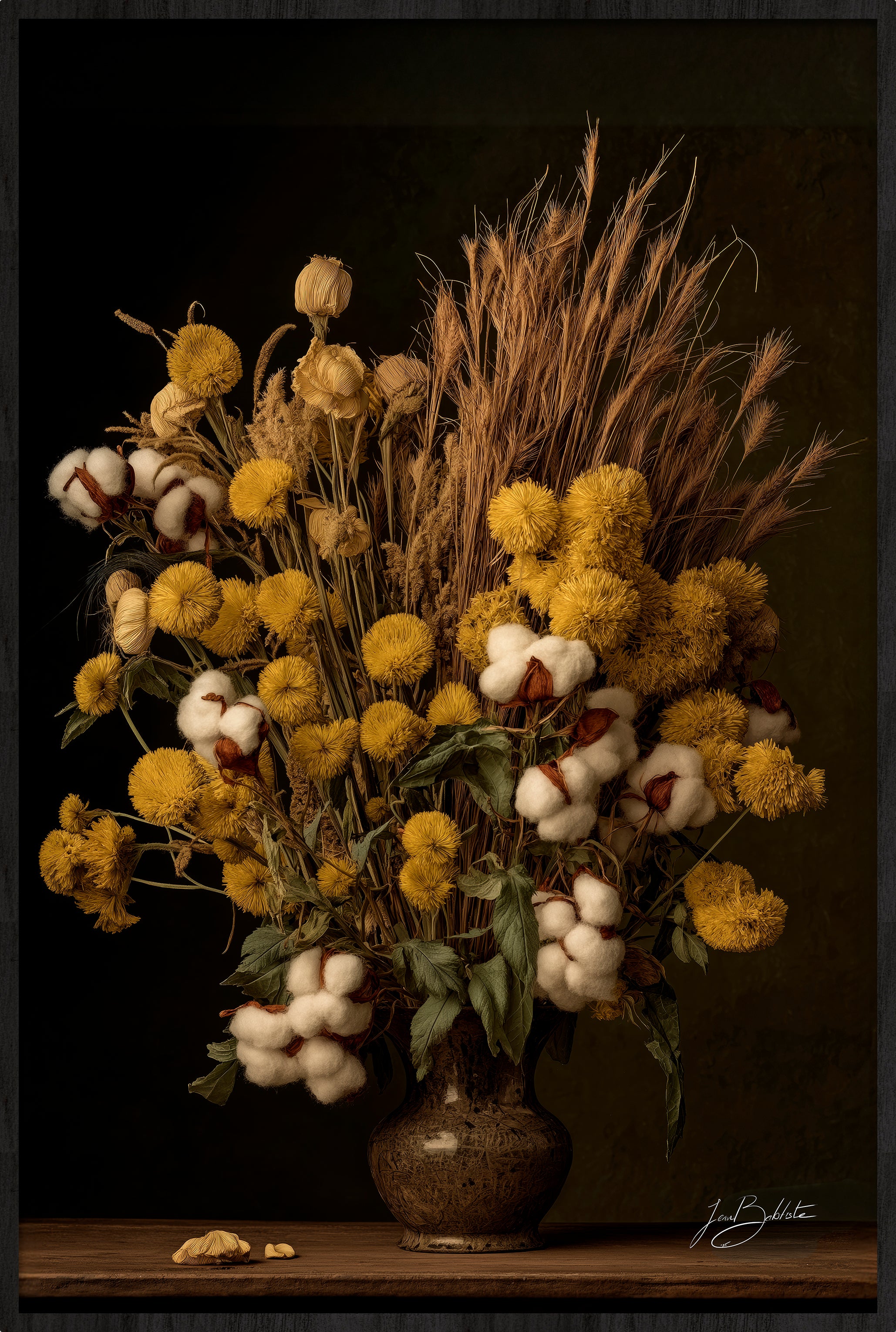 Cotton Wild Flowers Walldecoration Wandkraft 40x60