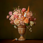 Ice Cream Fleur Walldecoration Wandkraft 120x120