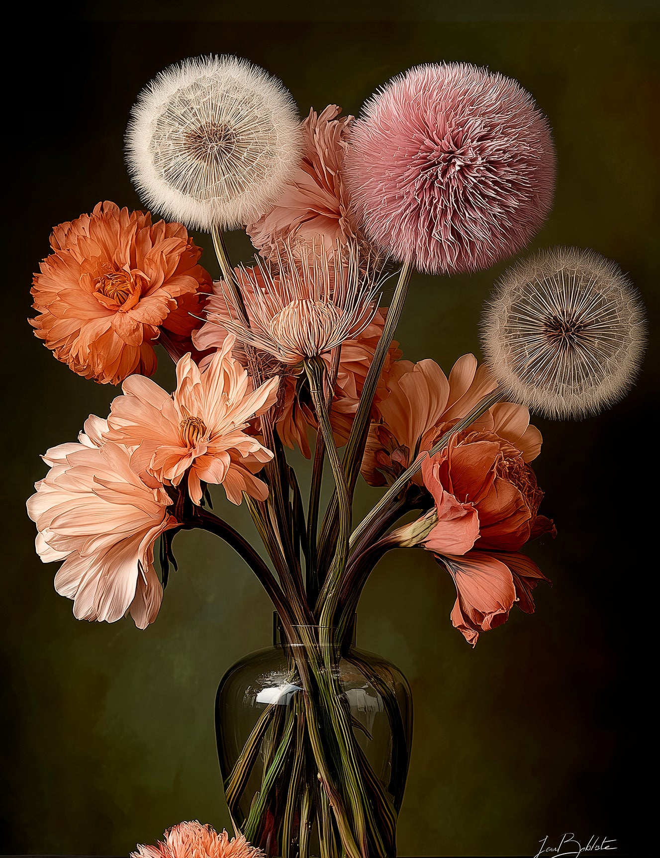Giant Dandeloins Walldecoration Wandkraft