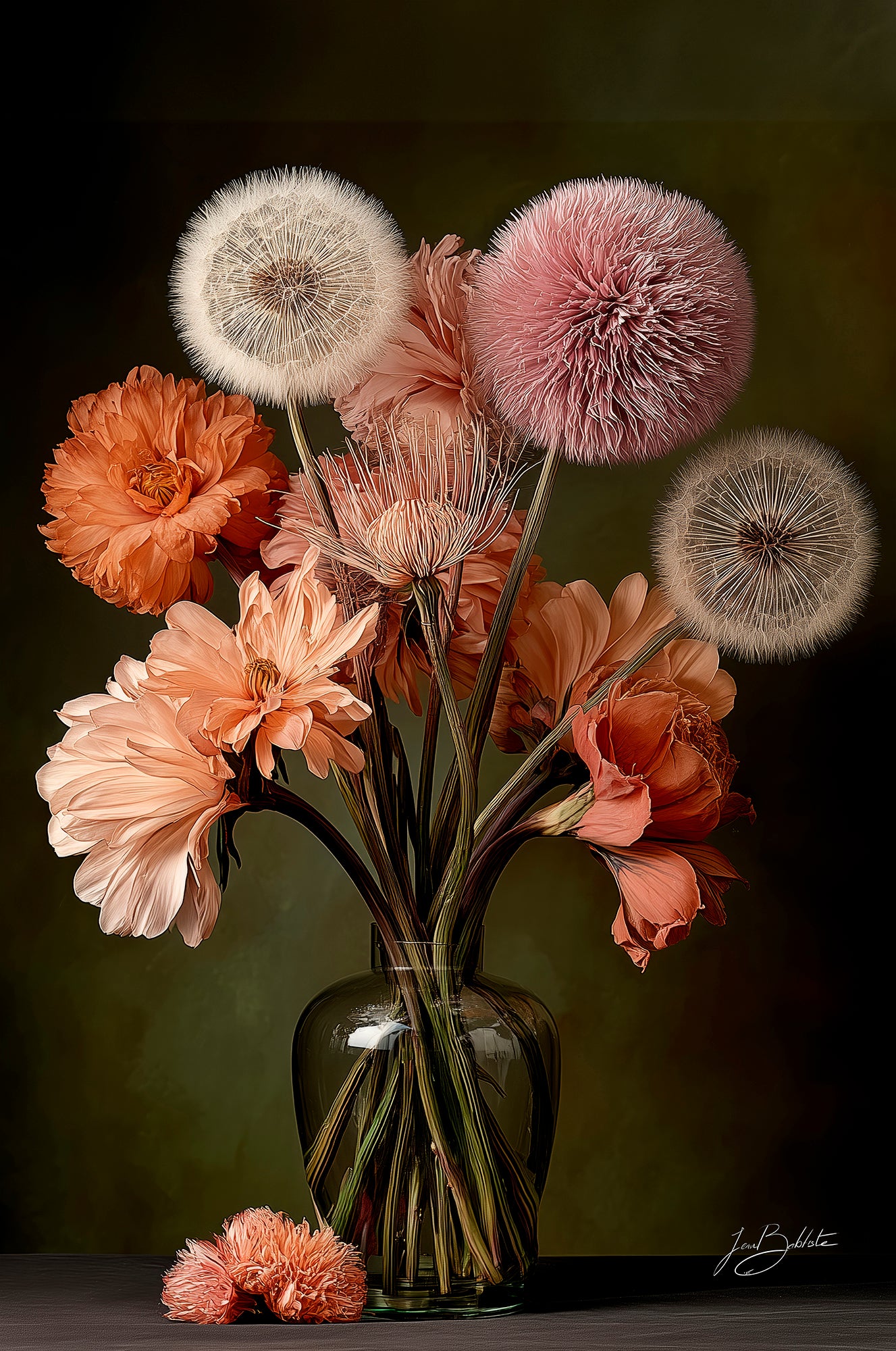Giant Dandeloins Walldecoration Wandkraft