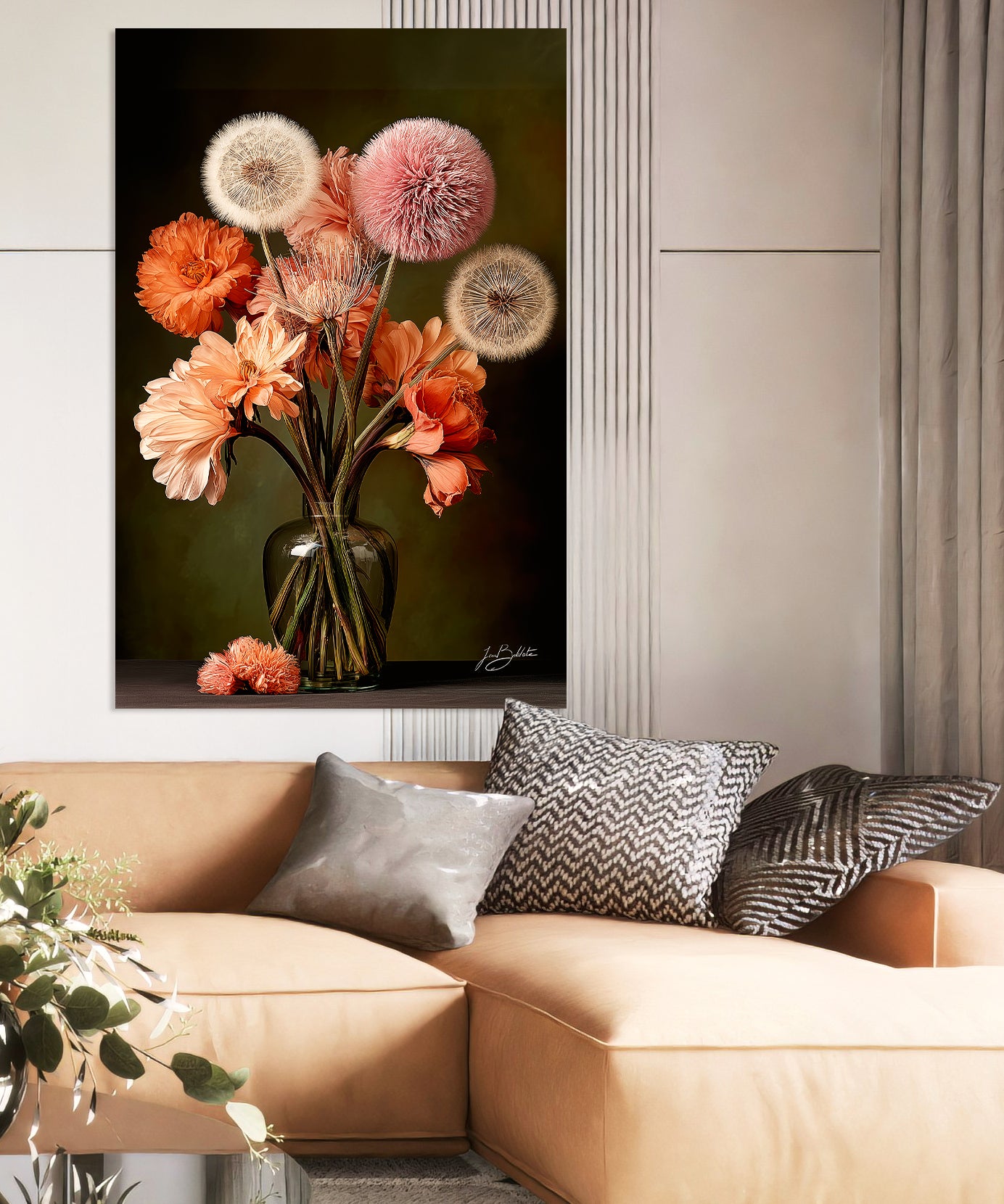 Giant Dandeloins Walldecoration Wandkraft