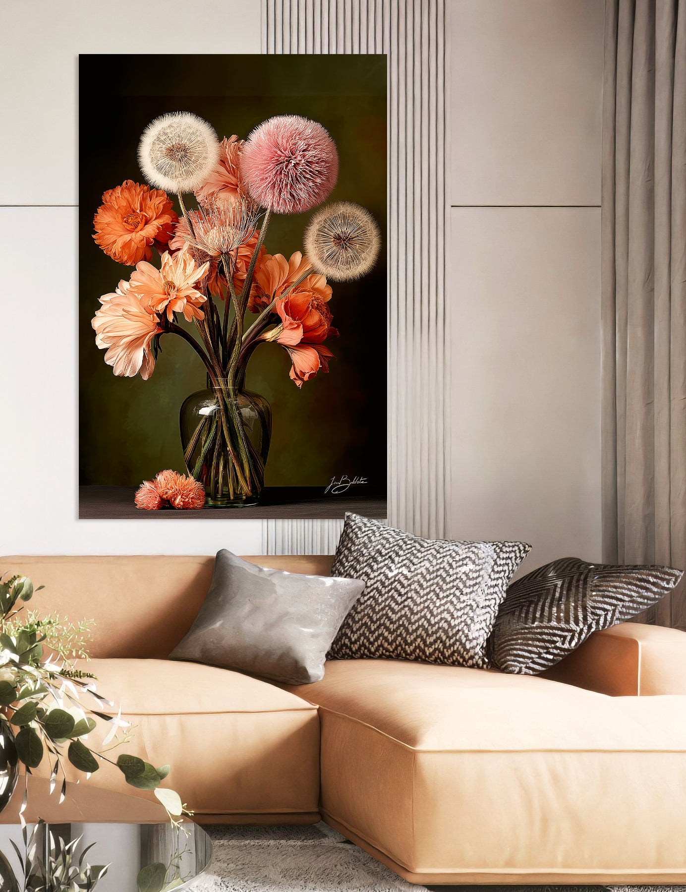 Giant Dandeloins Walldecoration Wandkraft