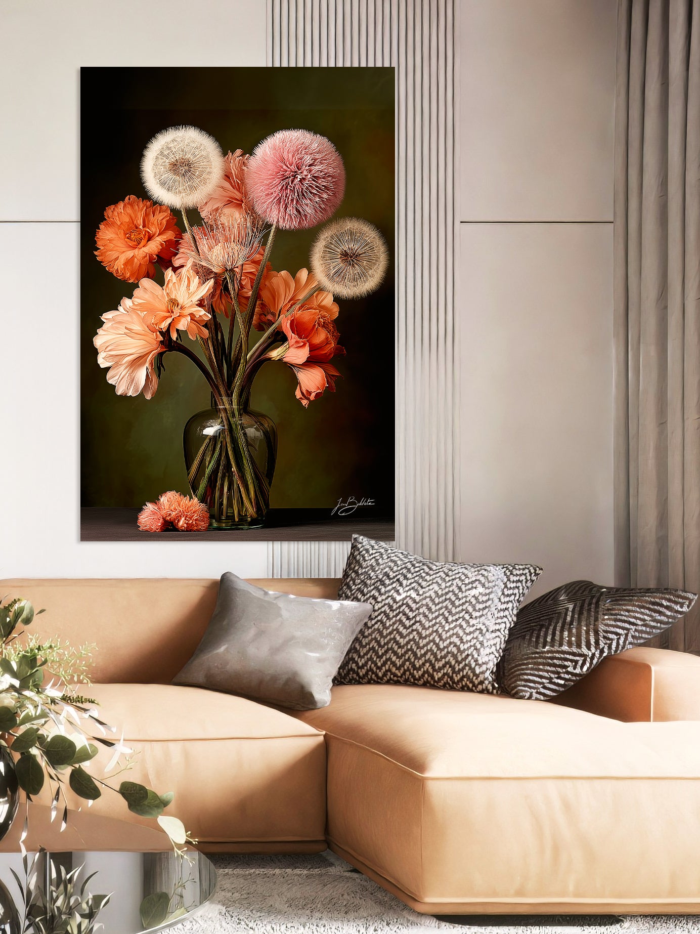 Giant Dandeloins Walldecoration Wandkraft