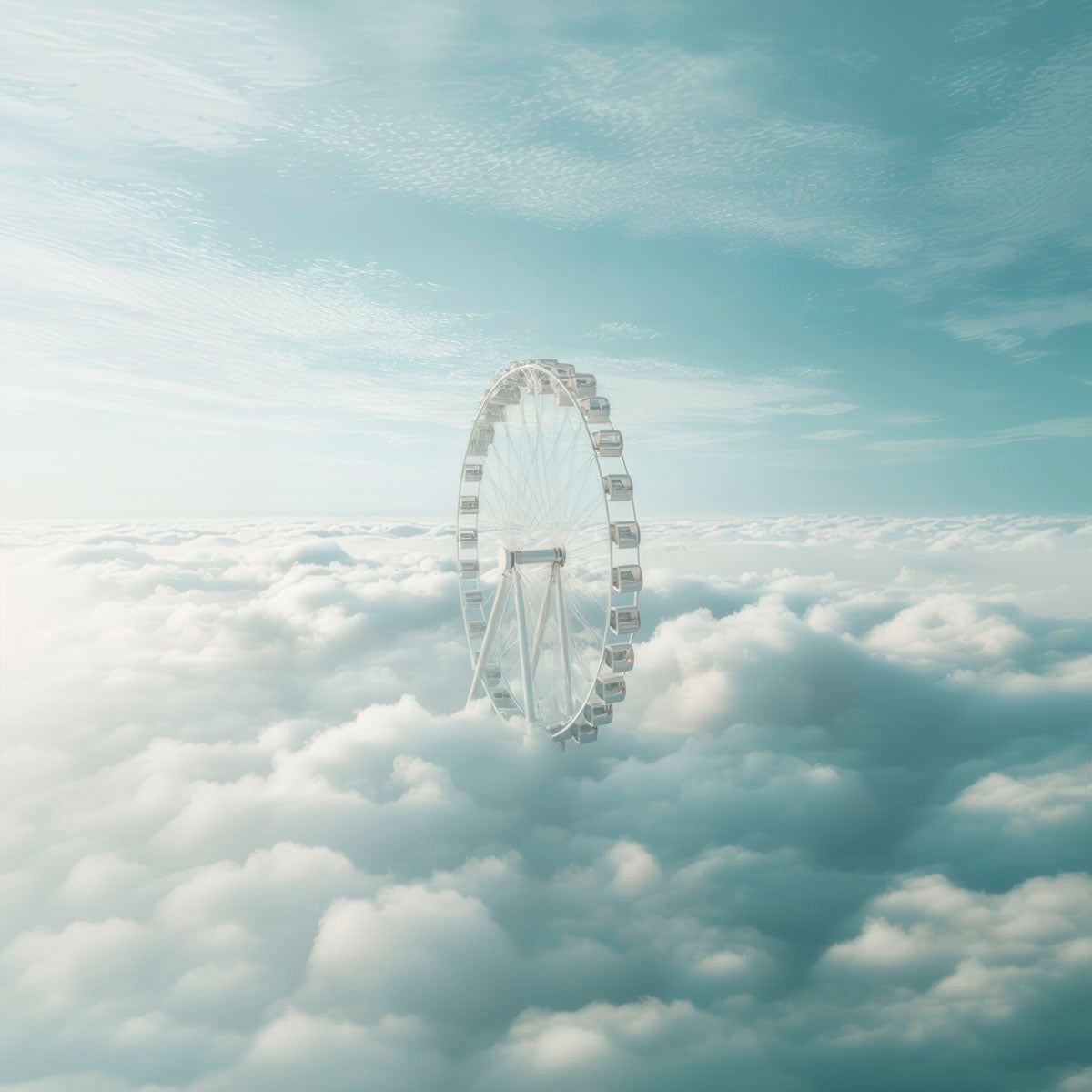 Sky Ferris Walldecoration Wandkraft 74x74 cm