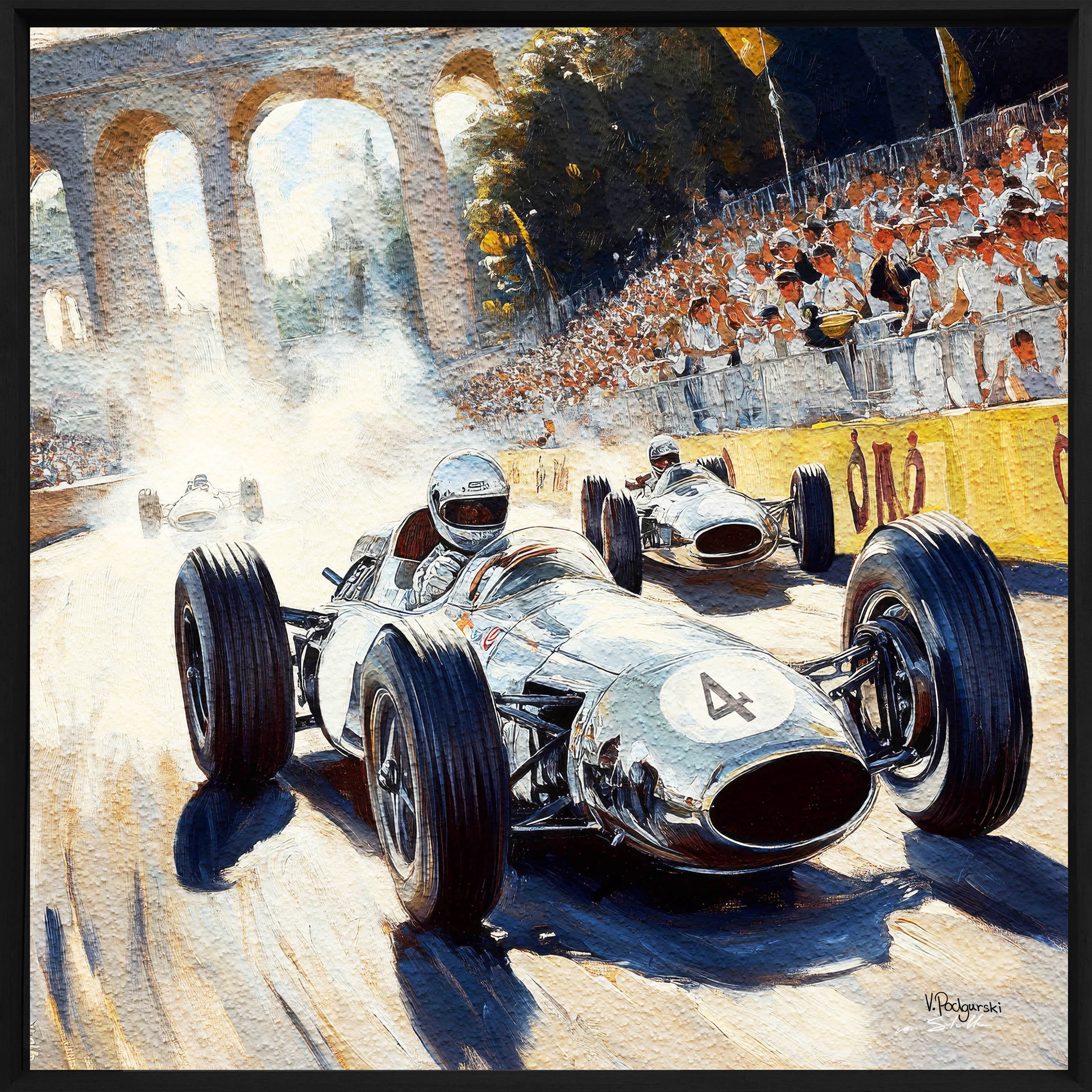 Racing Heritage Walldecoration Wandkraft 74x74 cm