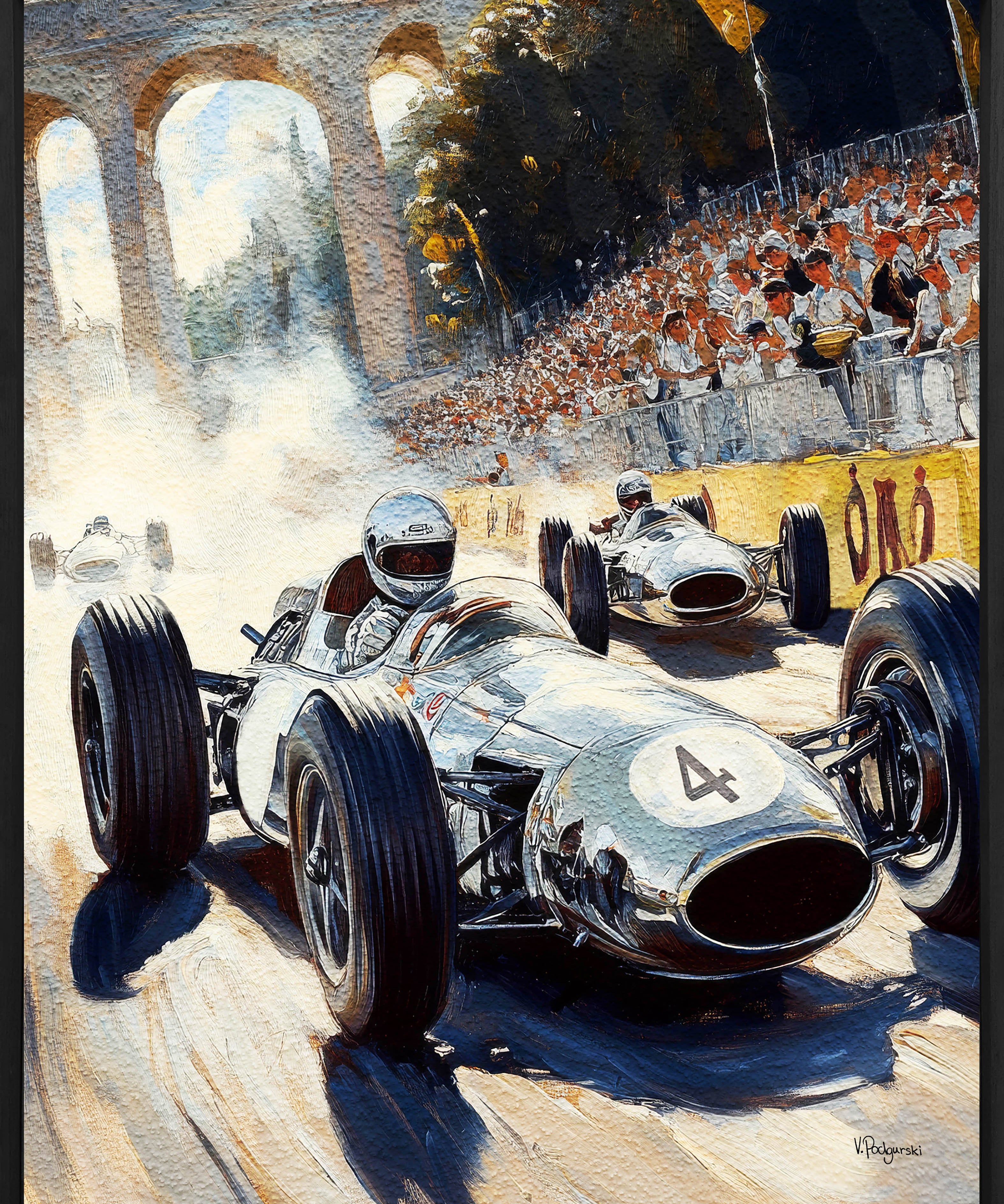 Racing Heritage Walldecoration Wandkraft 80x100 cm