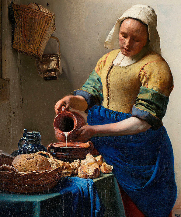 The Milkmaid by Johannes Vermeer Walldecoration Wandkraft 70x118 cm