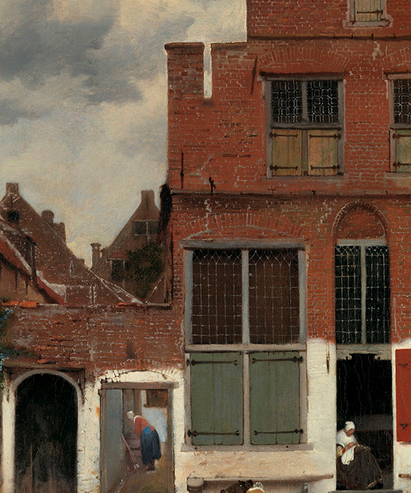 The Alley by Johannes Vermeer Walldecoration Wandkraft 70x118 cm
