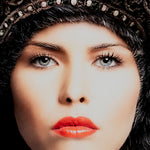 Faces 033 ( Outlet) Walldecoration Wandkraft 98x148 cm Forex Houten lijst zwart