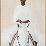 Equestrian Grace Walldecoration Wandkraft 80x120 cm Baklijst Blank