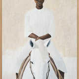 Equestrian Grace Walldecoration Wandkraft 80x120 cm Baklijst Blank