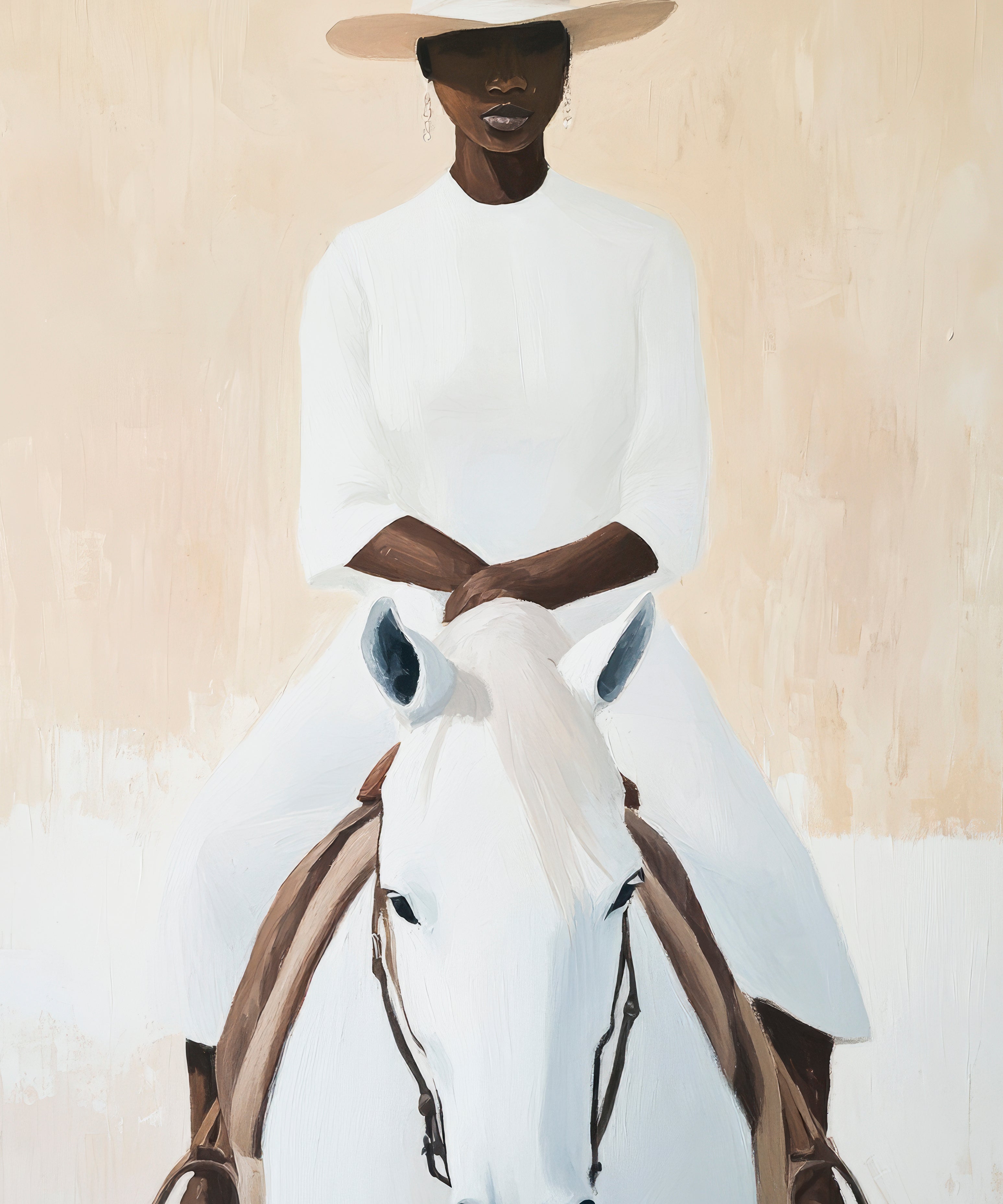 Equestrian Grace Walldecoration Wandkraft Canvas 40x60 cm Flat on the Wall