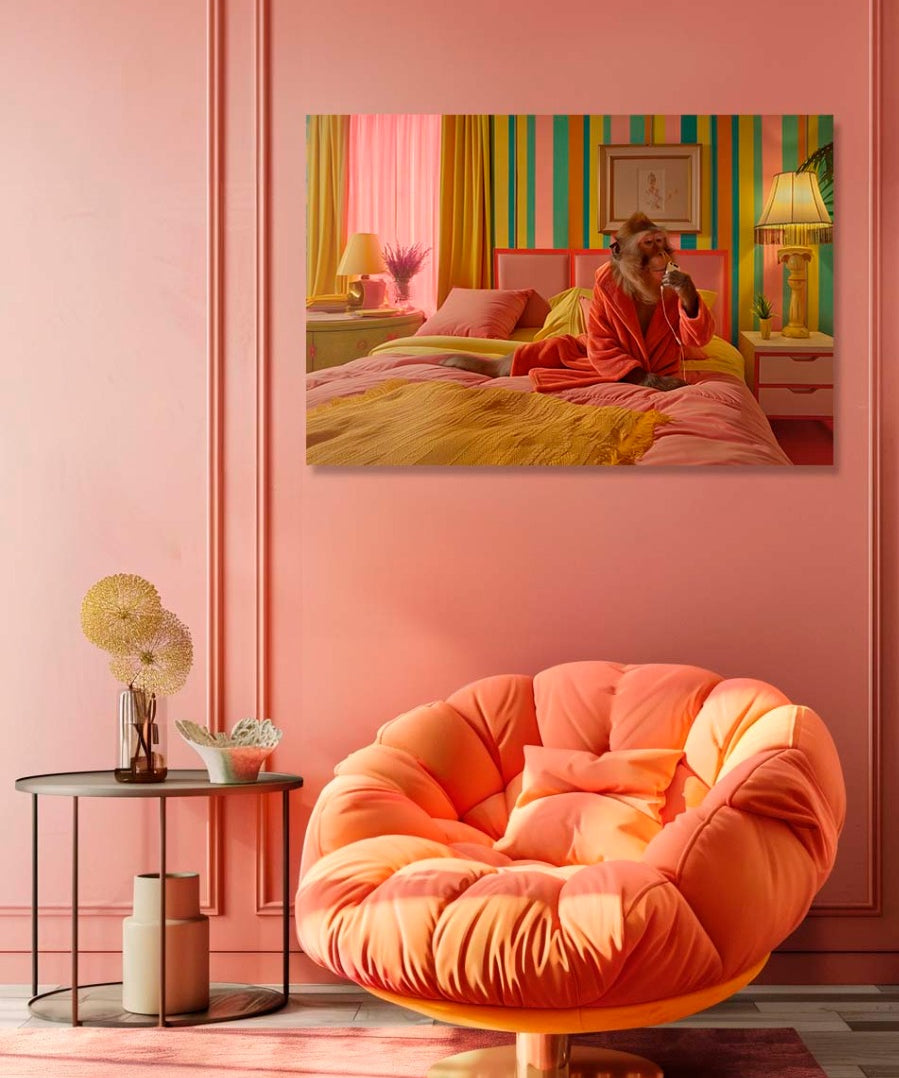 Monkey's Cozy Retreat Walldecoration Wandkraft