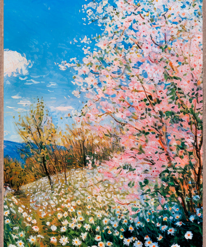 Spring Symphony Walldecoration Wandkraft Canvas 40x60 cm Baklijst Blank