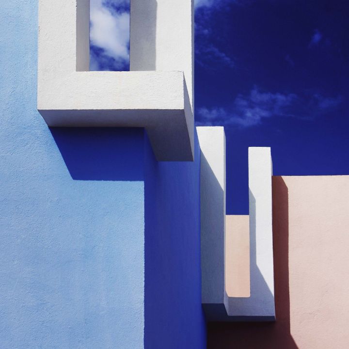 Geometric Sky Walldecoration Wandkraft 74x74 cm