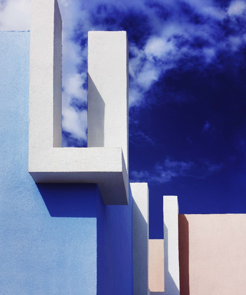 Geometric Sky Walldecoration Wandkraft 70x118 cm