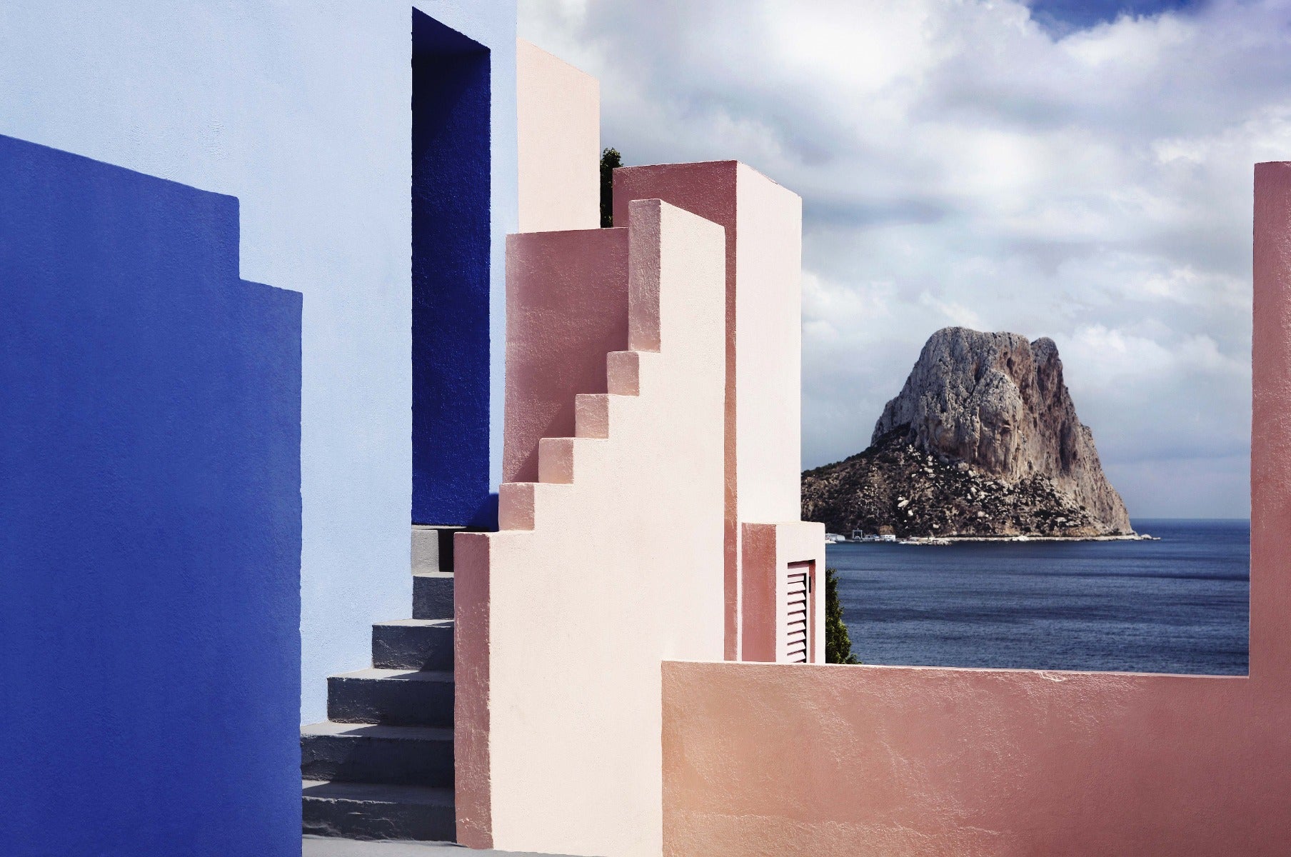 Seaside Geometry Walldecoration Wandkraft 148x98 cm