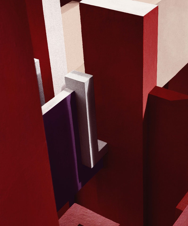 Crimson Maze Walldecoration Wandkraft 70x118 cm