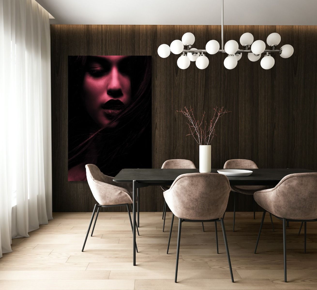 Magenta Fever 001 Walldecoration Wandkraft