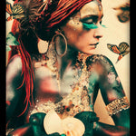 Summon II Walldecoration Wandkraft 80x120 cm Paneellijst Zwart
