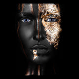 Noir Gold Walldecoration Wandkraft 120x80 cm Paneellijst Zwart