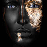 Noir Gold Walldecoration Wandkraft 80x120 cm Paneellijst Zwart