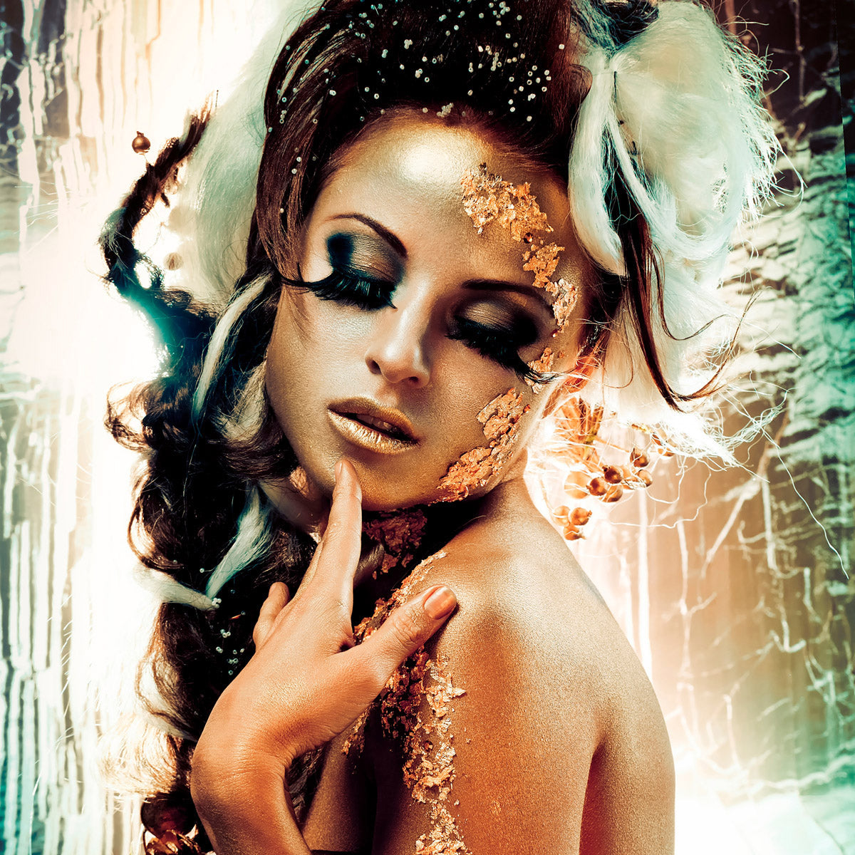 Fairytale Temptation I Walldecoration Wandkraft 100x100 cm Aluminium Profiel
