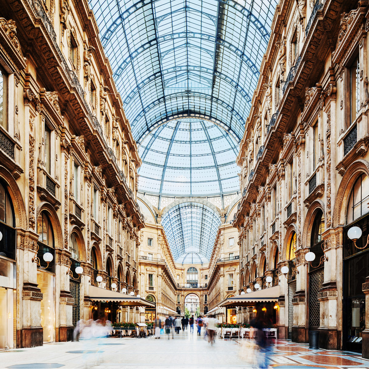 Galleria Vittorio Emanuele Milano Walldecoration Wandkraft 100x100 cm Aluminium Profiel