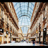 Galleria Vittorio Emanuele Milano Walldecoration Wandkraft 120x80 cm Baklijst Zwart