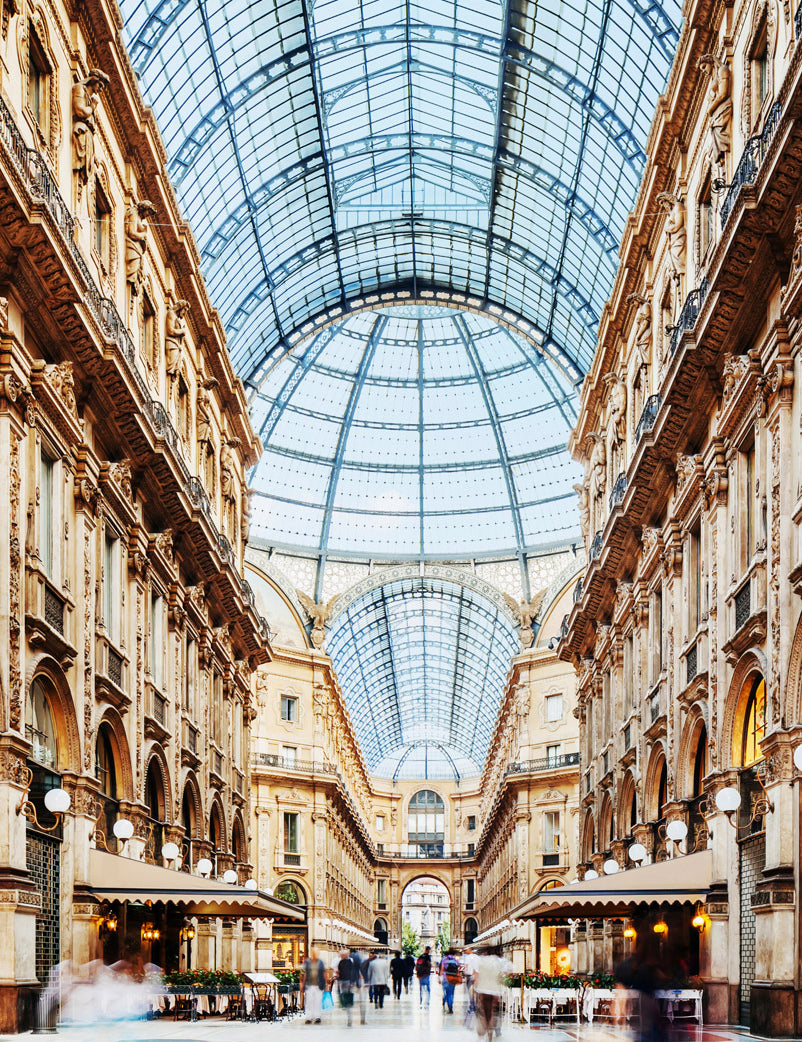Galleria Vittorio Emanuele Milano Walldecoration Wandkraft 80x120 cm Aluminium Profiel