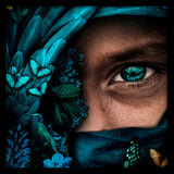 Mystery Walldecoration Wandkraft 100x100 cm Paneellijst Zwart