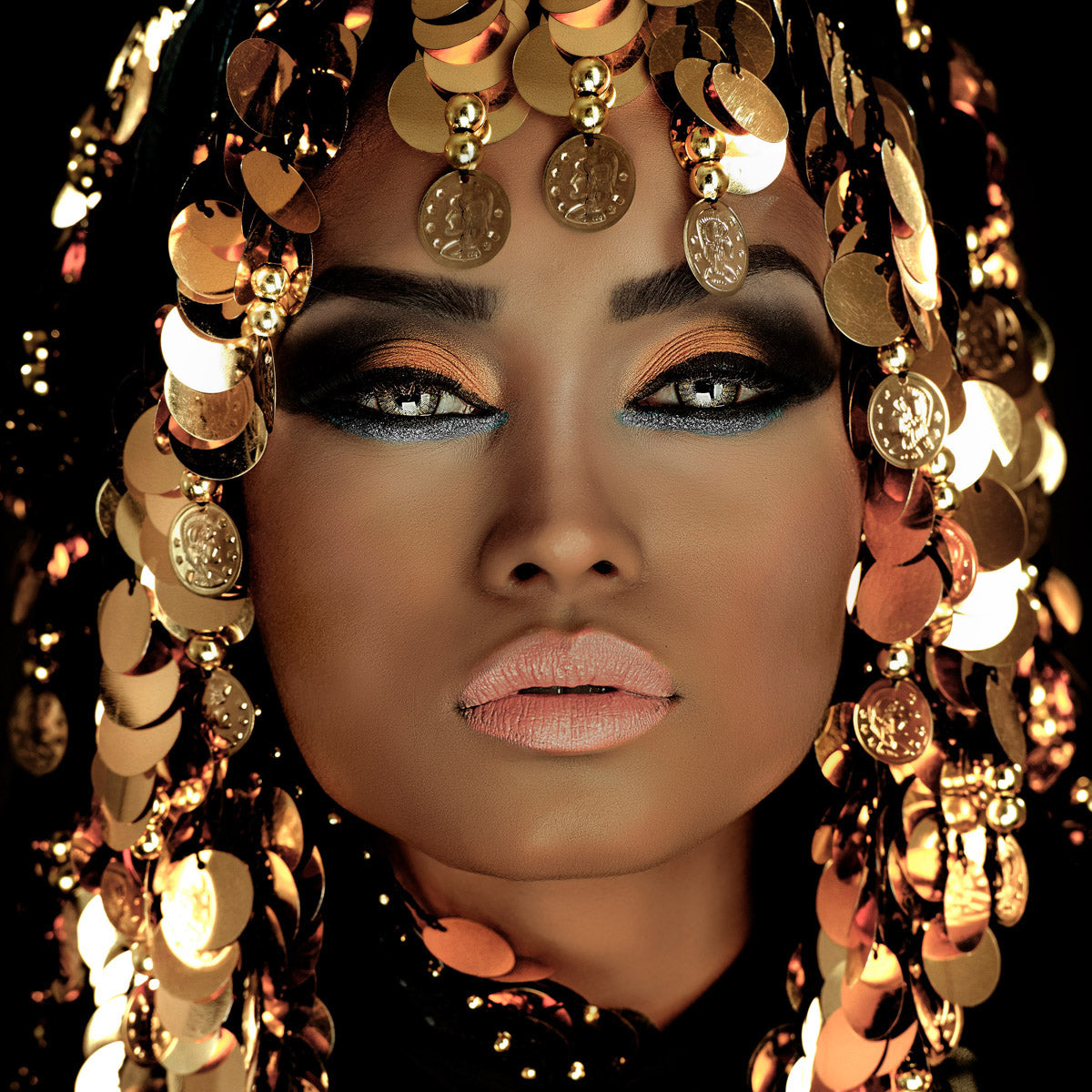 Queen of Gold Walldecoration Wandkraft 100x100 cm Aluminium Profiel