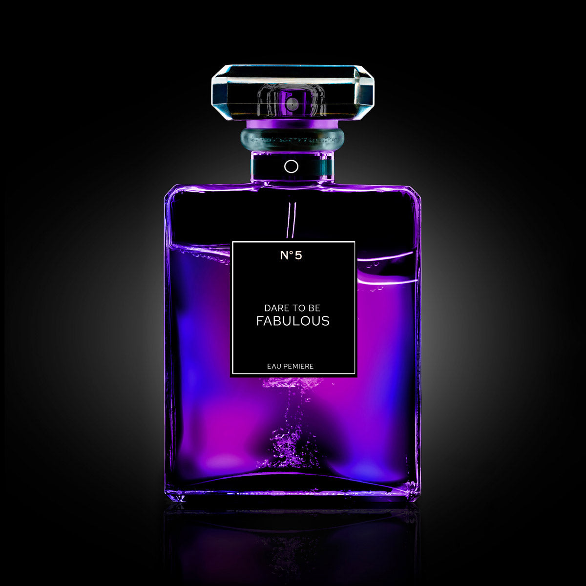 The Perfume Collection II Walldecoration Wandkraft 100x100 cm Aluminium profiel