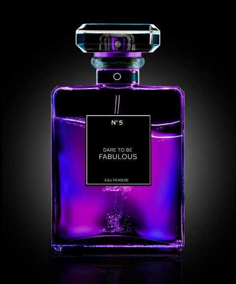 The Perfume Collection II Walldecoration Wandkraft 90x135 cm Aluminium profiel