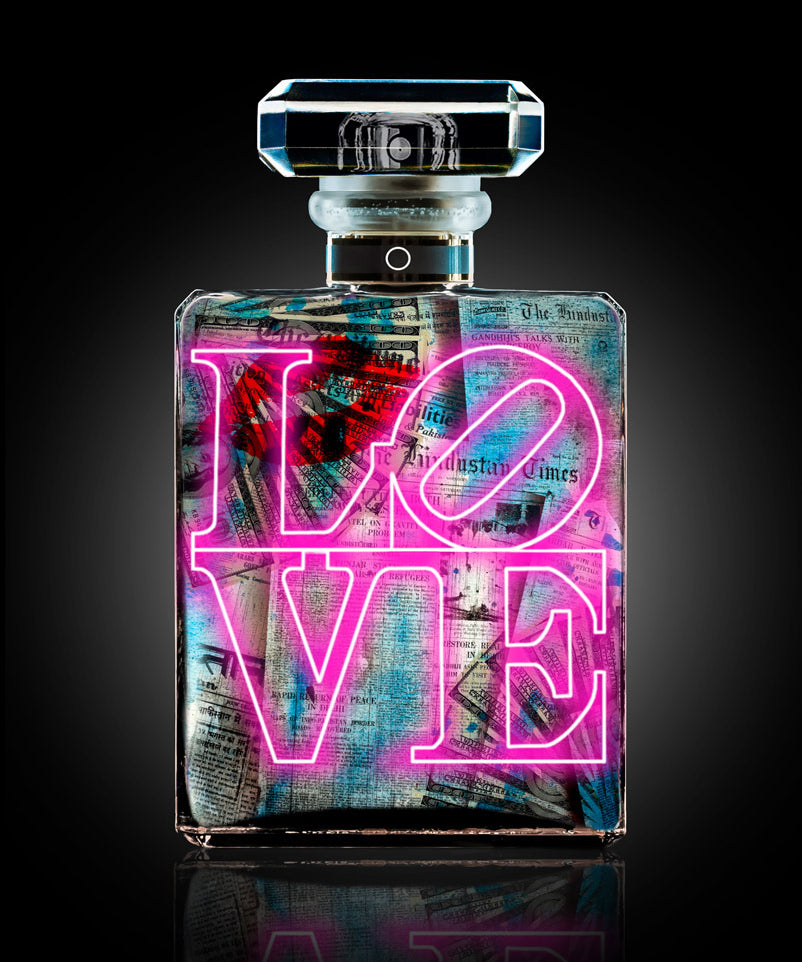 The Perfume Collection IV Walldecoration Wandkraft 80x120 cm Aluminium profiel