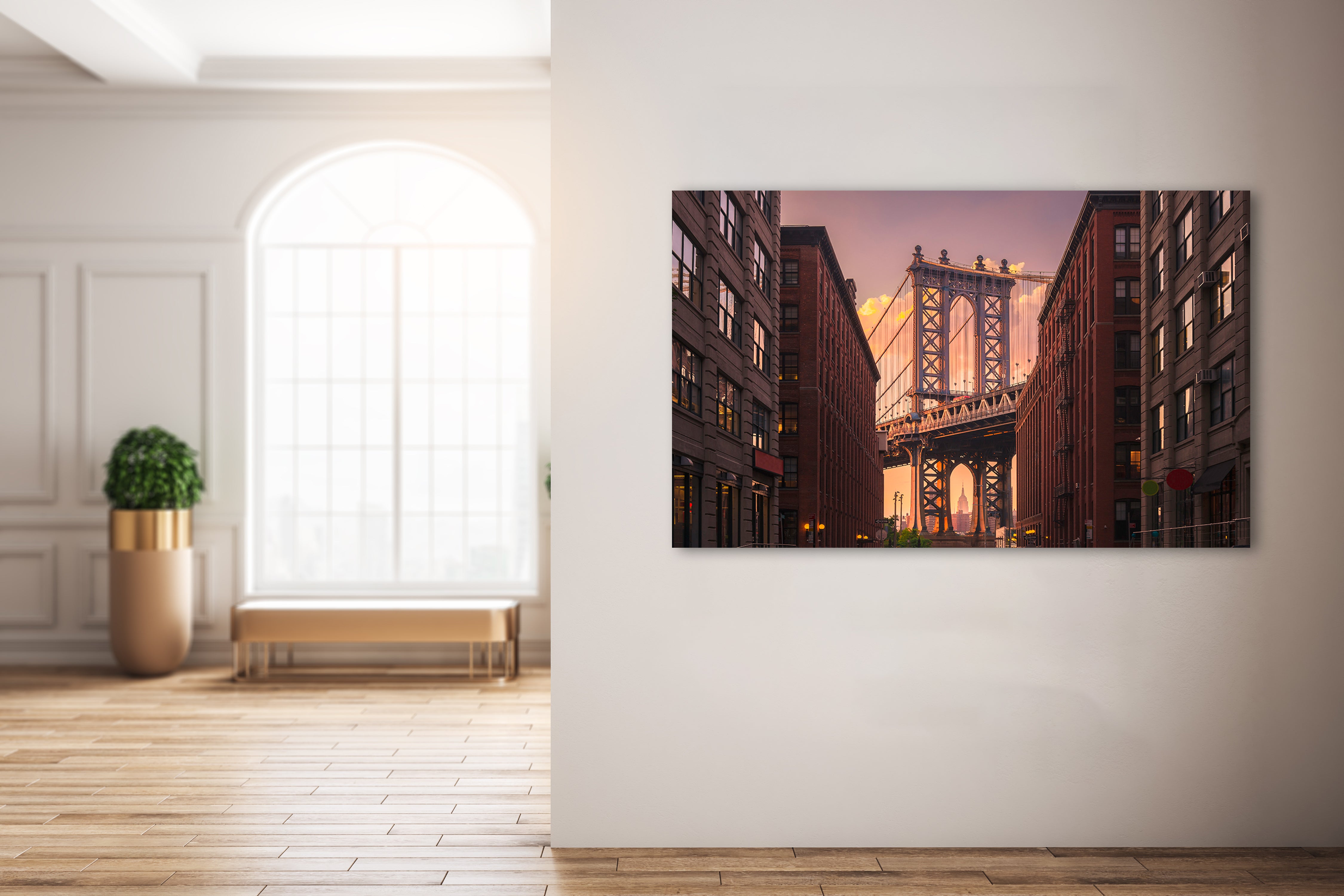 Manhattan Bridge from Brooklyn Street Walldecoration Wandkraft