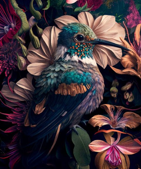 The Hummingbird Walldecoration Wandkraft 120x180 cm Aluminium profiel