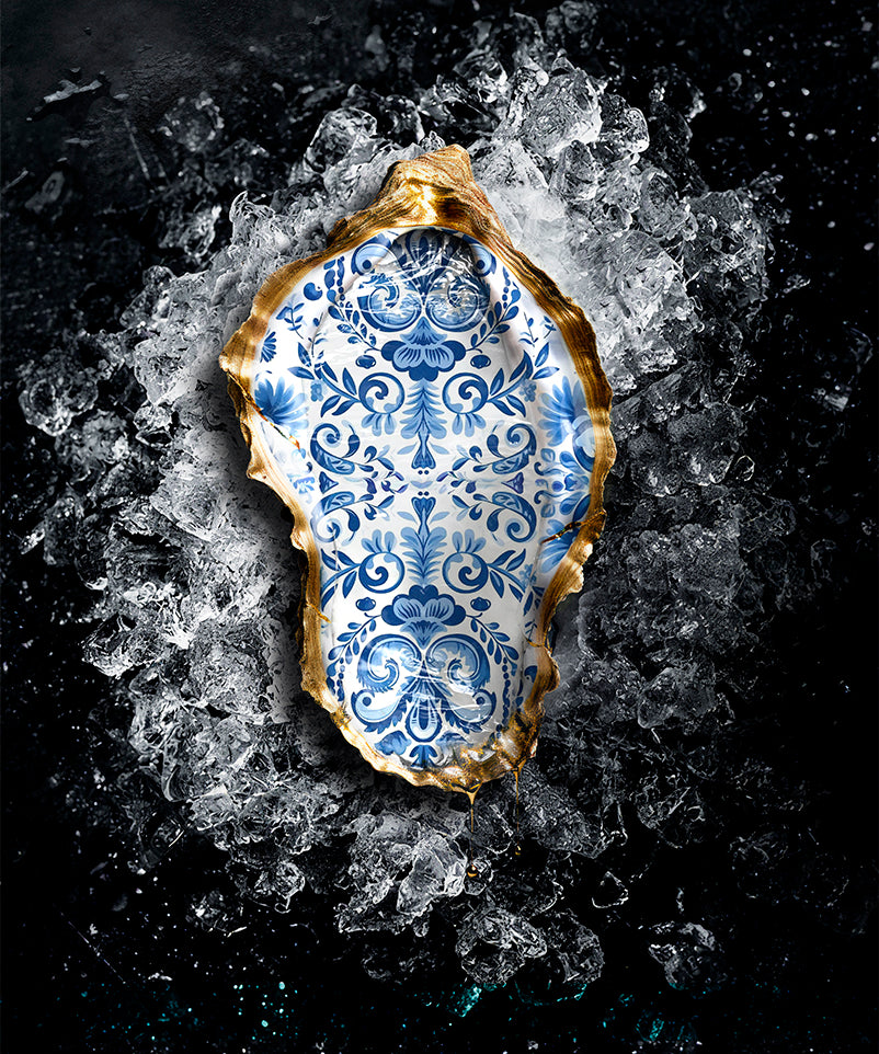 Golden Oyster Walldecoration Wandkraft 80x120 cm Aluminiumprofiel