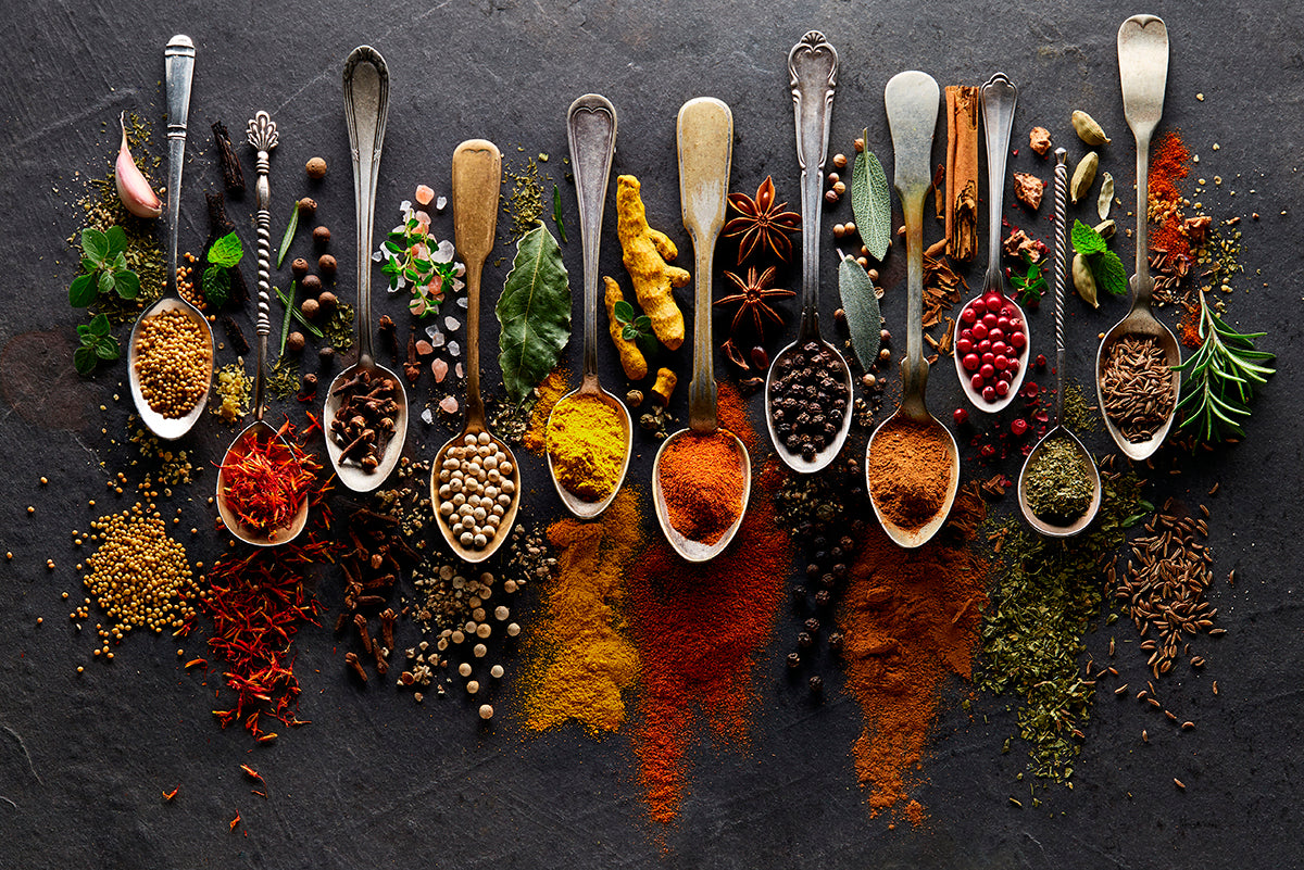 Spicy Herbs Walldecoration Wandkraft 120x80 cm Aluminiumprofiel