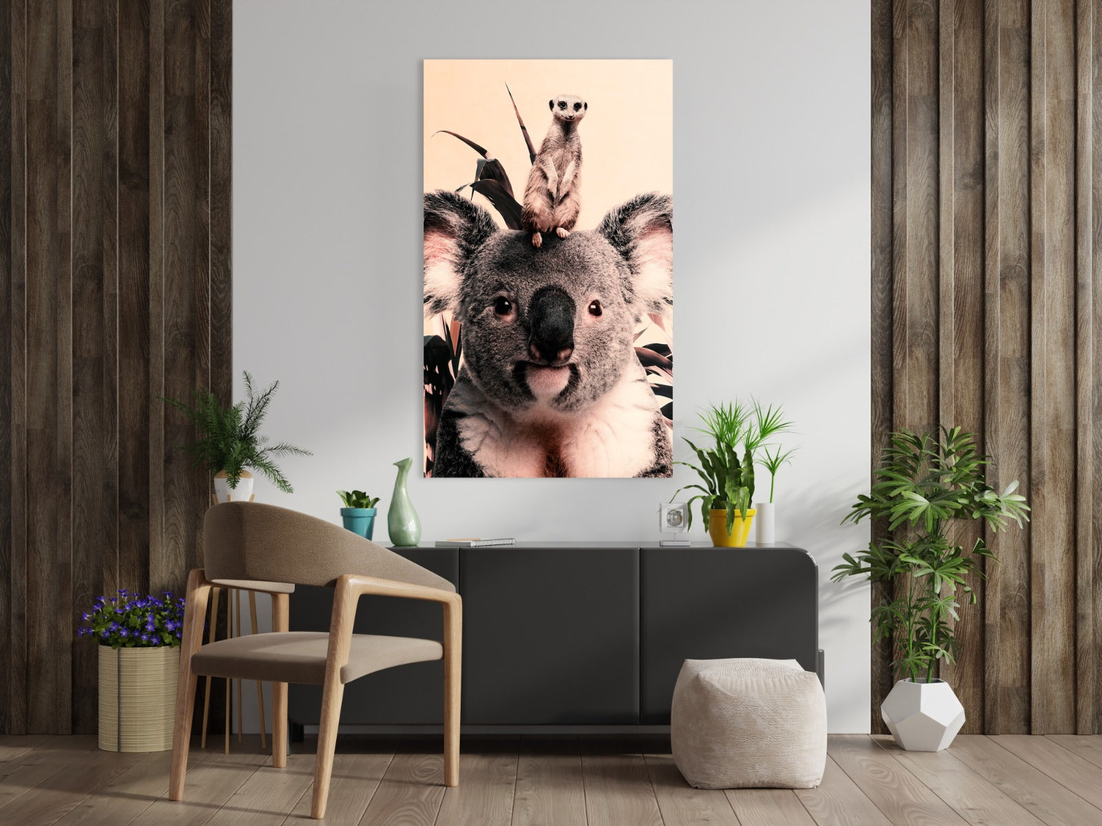 Koala and Meerkat Walldecoration Wandkraft
