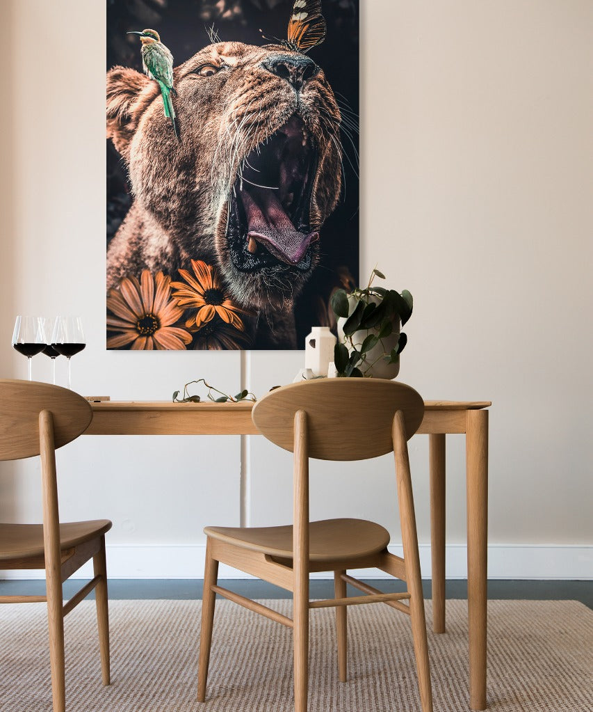 Lioness Walldecoration Wandkraft