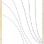 Jeu En Ligne zacht groen Walldecoration Wandkraft 98x198 cm Houten baklijst blank