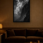 Stone Ledge interieur mockup met zwarte lijst