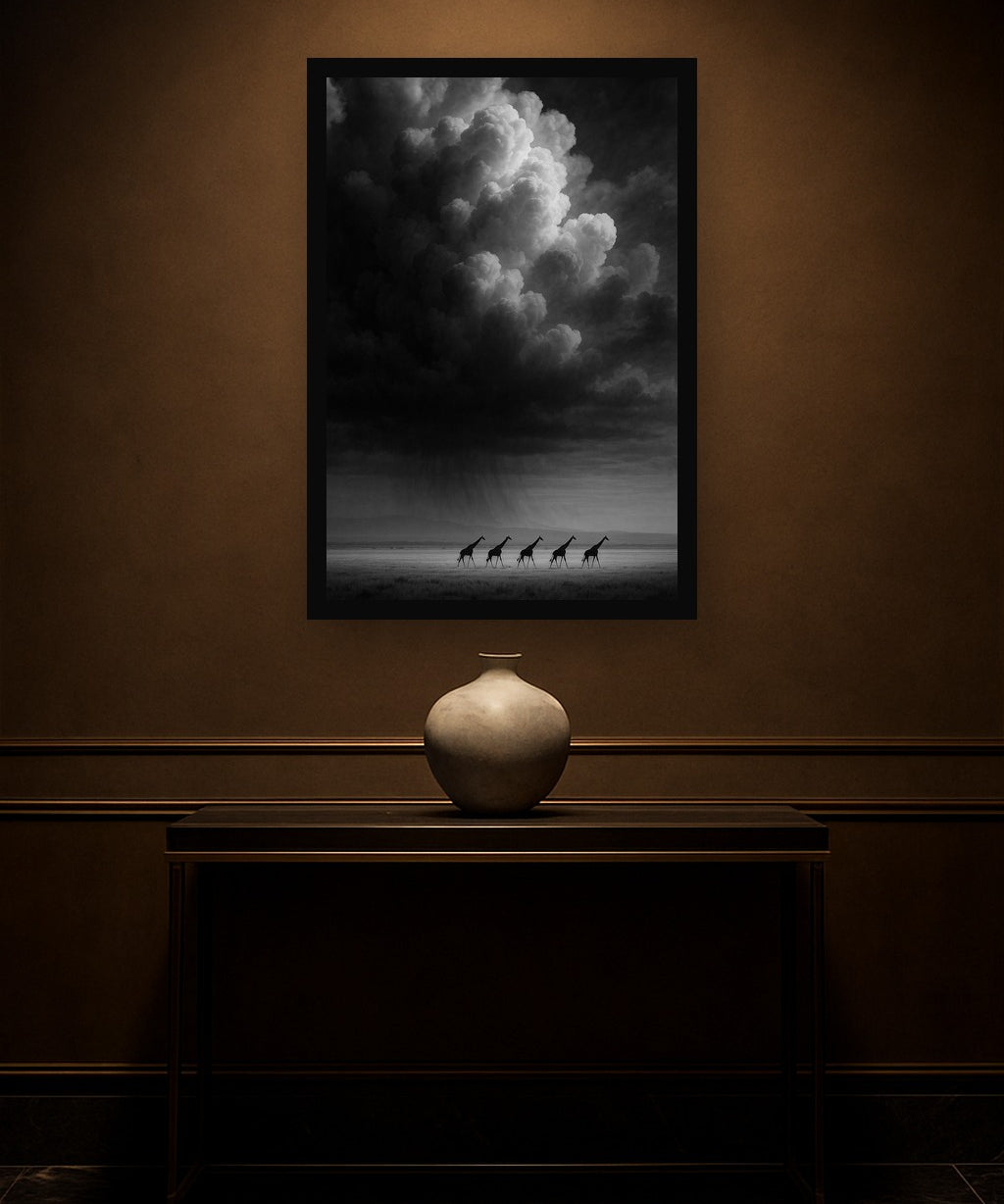 Storm Line interieur mockup met zwarte lijst