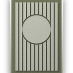 Panneau en feutre acoustique Sun Bend Fern avec cadre caisse blanc, détouré