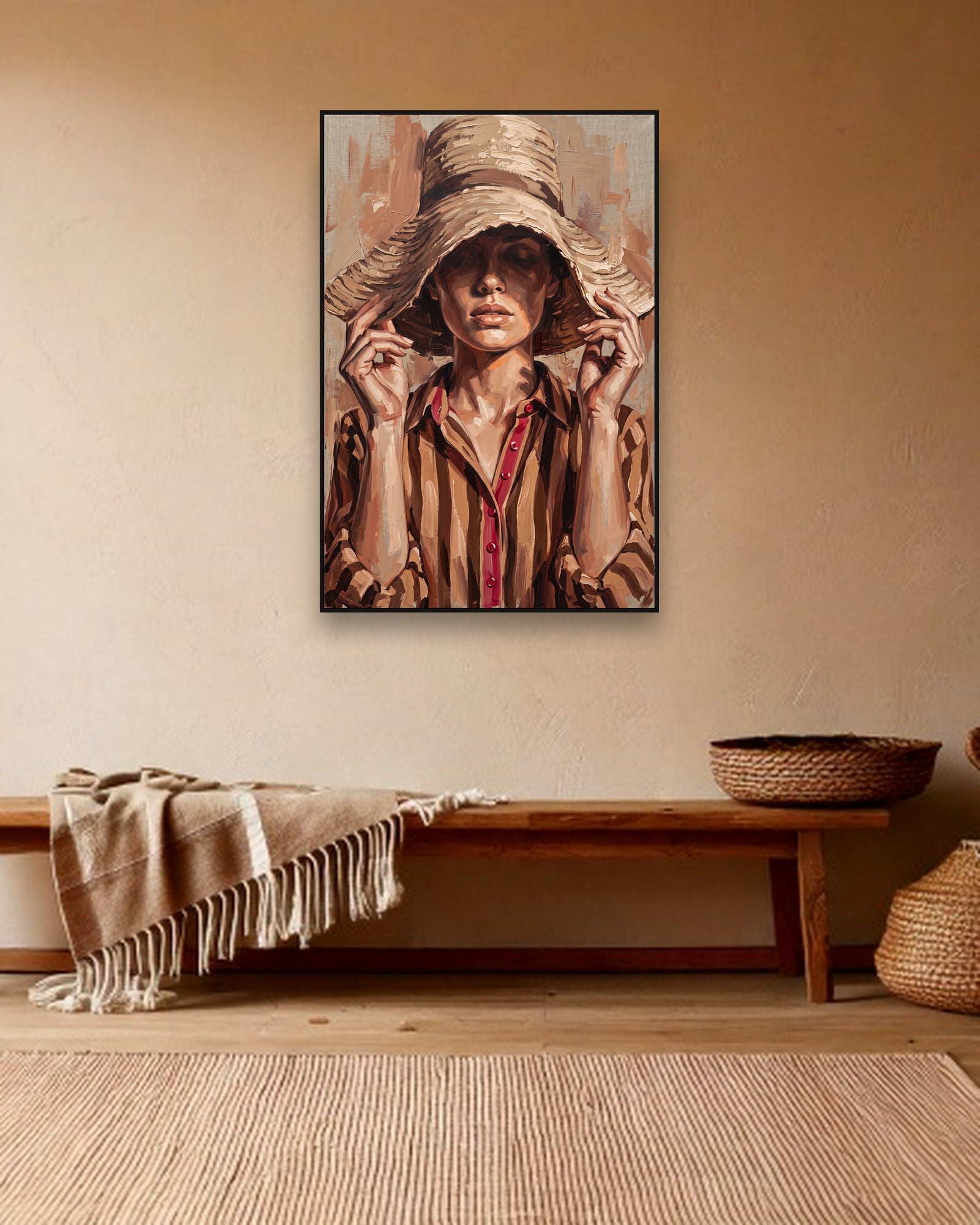 Sun's Edge sfeerbeeld met zwarte baklijst in bohemien interieur